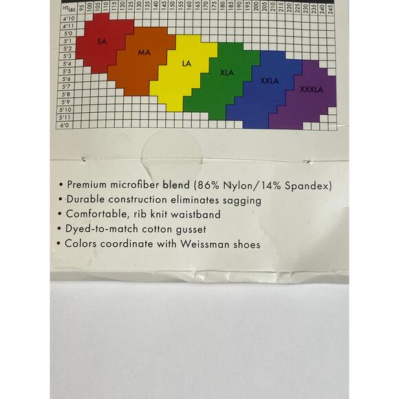 Weissman Suntan Footed Tights Size Intermediate Child IC New in Package - Picture 6 of 6